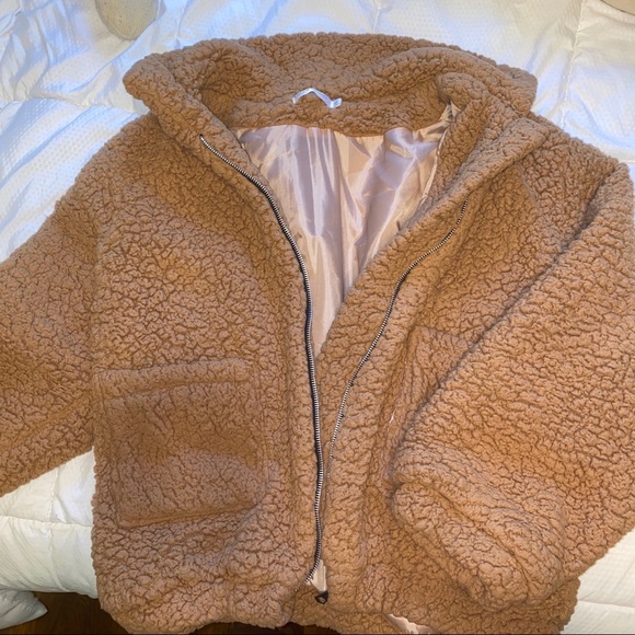 Jackets & Blazers - Sherpa/Teddy Zipper Jacket